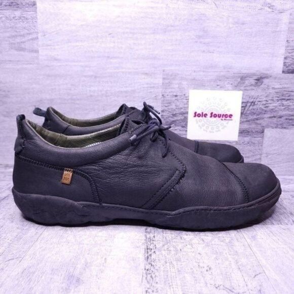 El Naturalista Pleasant Turtle Leather Casual Oxford Sneaker Black sz 46 Men\'s s main image 8